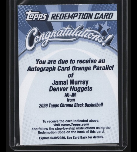 2026 topps chrome black jamal - chrome,